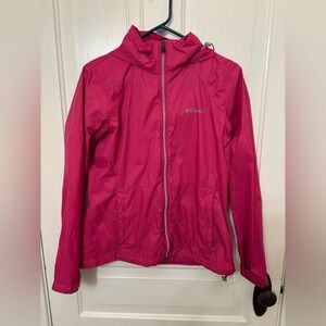 Columbia Women's Pink Packable Windbreaker Jacket M